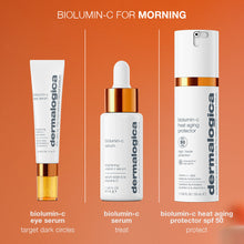 Load image into Gallery viewer, biolumin-c heat aging protector spf50
turn down heat ageing, turn up radiance