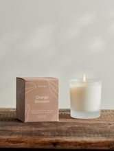 Load image into Gallery viewer, Orange Blossom, Lamorna Glass Candle
