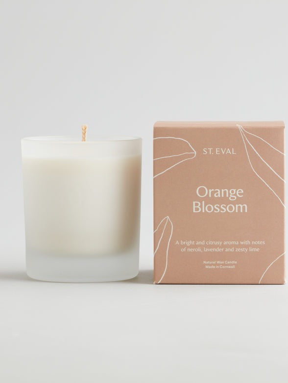 Orange Blossom, Lamorna Glass Candle